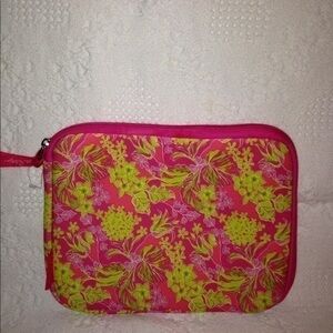 Lily Pulitzer pink tablet case slipcover